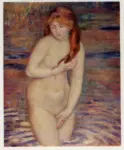 Anonimo , Renoir, Pierre Auguste - sec. XIX - Bagnante in piedi nell'acqua