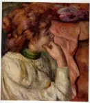 Renoir, Pierre Auguste , Giovane donna chinata