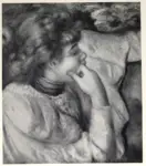 Anonimo , Renoir, Pierre Auguste - sec. XIX - Giovane donna chinata