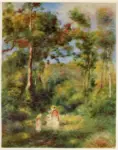 Anonimo , Renoir, Pierre Auguste - sec. XIX - Bois &agrave; Louvenciennes