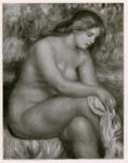 Anonimo , Renoir, Pierre Auguste - sec. XX - Donna che si asciuga le gambe