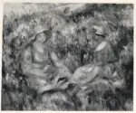 Renoir, Pierre Auguste , Due ragazze in mezzo ad un prato