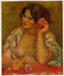 Anonimo , Renoir, Pierre Auguste - sec. XX - Gabrielle con la rosa