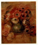 Renoir, Auguste , - Anemoni e rose