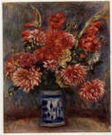 Anonimo , Renoir, Pierre Auguste - sec. XIX - Vaso con fiori