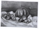 Renoir, Pierre Auguste , Natura morta con melone e mele