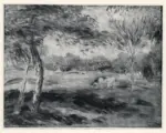 Renoir, Pierre Auguste , Paesaggio con mucche al pascolo