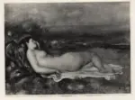 Anonimo , Renoir, Pierre Auguste - sec. XIX - Donna nuda distesa