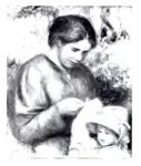 Renoir, Pierre Auguste , Ritratto di madre con bambino