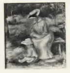 Anonimo , Renoir, Pierre Auguste - sec. XIX - Il giardino di Essoyes