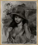 Renoir, Pierre Auguste , Fanciulla con cappello