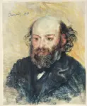 Renoir, Pierre Auguste , Ritratto di C&egrave;zanne