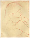 Anonimo , Renoir, Pierre Auguste - sec. XIX - Ritratto di giovane donna