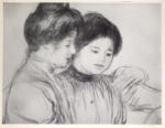 Anonimo , Renoir, Pierre Auguste - sec. XIX - Mesdemoiselles Lerolle al piano