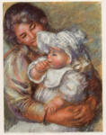 Anonimo , Renoir, Pierre Auguste - sec. XIX - Donna con bambino