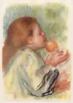 Renoir, Pierre Auguste , Bambina con arancia