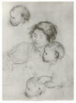 Anonimo , Renoir, Pierre Auguste - sec. XIX - Gabrielle e Jean