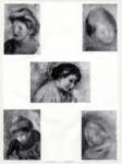 Renoir, Pierre Auguste , Studio di testa di donna, Testa di bambino, Testa di donna chianata