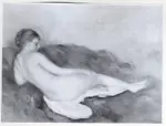 Renoir, Pierre Auguste , Donna nuda in un paesaggio