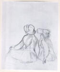 Anonimo , Renoir, Pierre Auguste - sec. XIX - Due ragazzine sedute