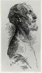 Rodin, Auguste , Profilo di uomo