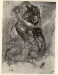 Rodin, Auguste , L'homme et le serpent