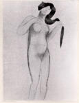 Rodin, Auguste , Donna con i capelli lunghi