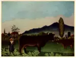 Rousseau, Henri , Paesaggio con bestiame