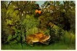 Rousseau, Henri , Le lion affam&eacute;