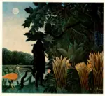 Anonimo , Rousseau, Henri - sec. XX - La charmeuse de serpents