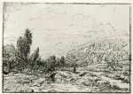 Rousseau, Th&eacute;odore , Paesaggio: tra le colline