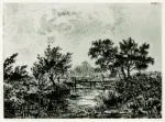 Rousseau, Th&eacute;odore , Paesaggio con alberi