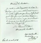 Rude, Francois , Autografo