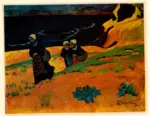 Serusier, Paul , Breton women on the coast -