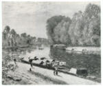 Sisley, Alfred , Péniches sur le Loing