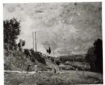 Sisley, Alfred , Le talus du chemin de fer &agrave; S&eacute;vres