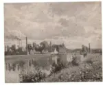 Sisley, Alfred , Paesaggio in riva al fiume