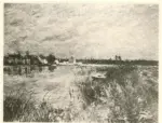 Sisley, Alfred , La berge &agrave; Saint Mamm&eacute;s