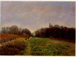 Sisley, Alfred , Paysage à Louveciennes