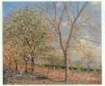 Sisley, Alfred , Pruniers et noyers au printemps