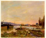 Sisley, Alfred , Bords de Seine, euvirous de St. Cloud