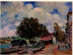 Sisley, Alfred , Chantier à Saint Mammes