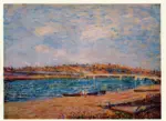 Sisley, Alfred , La berge à Saint Mammes