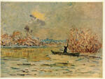 Sisley, Alfred , Fiume con barca