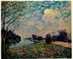 Sisley, Alfred , La Tamise &agrave; Hampton Court