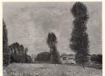 Sisley, Alfred , Les champs à Moret