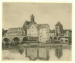 Sisley, Alfred , Die Br&uuml;cke von Moret