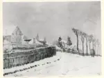 Sisley, Alfred , La neige &agrave; Louveciennes