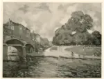 Sisley, Alfred , Br&uuml;cke in Hamptoncourt
