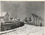 Sisley, Alfred , La neige &agrave; Louveciennes